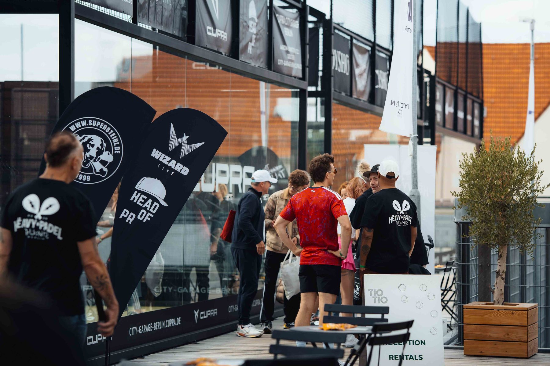 Guests arriving at Heavy Padel Truants 2026